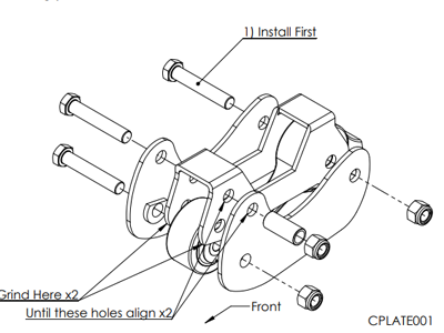 Toyota LC 80/105 Caster Plate